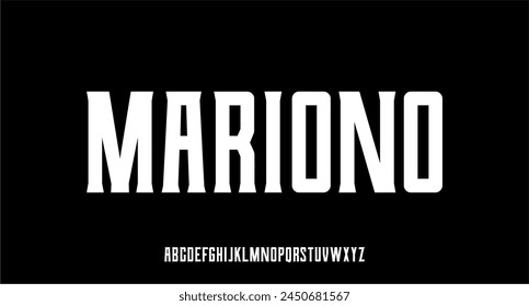 MARIONO, VINTAGE STRONG AND BOLD FONT VECTOR DISPLAY