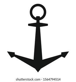 Maritime anchor icon. Simple illustration of maritime anchor vector icon for web design isolated on white background