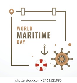 Maritime Day Illustration Design Vector