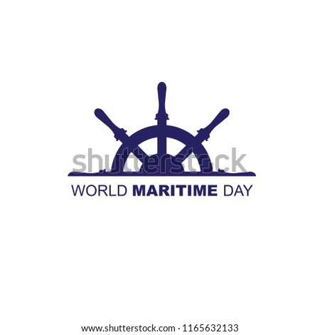 maritime day minimal logo concept