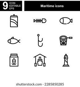 maritime icon or logo isolated sign symbol vector illustration - Collection of high quality black style vector icons 

