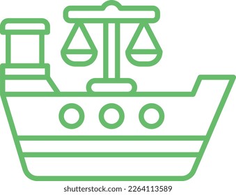 Maritime Laws vector icon. Can be used for printing, mobile and web applications.