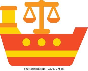 Icono vector de leyes marítimas. Se puede usar para imprimir, móviles y aplicaciones web.