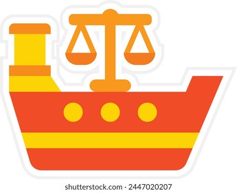 Maritime Laws vector icon. Can be used for printing, mobile and web applications.