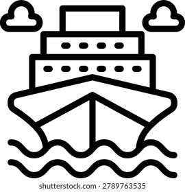 Maritime Museum Vector Design Icon Style