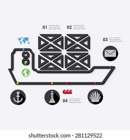 maritime trucking infographic