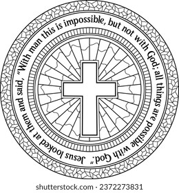 Mark 10:27 Jesus looked at them and said, “With man this is impossible, but not with God; all things are possible with God.”