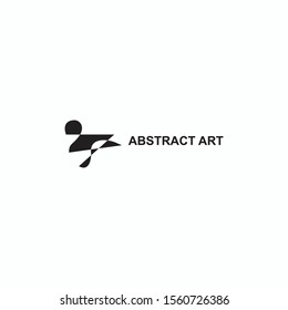 mark abstract art logo vector ; jet air plane  logo vector.