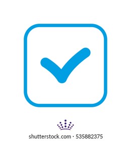 mark, check mark icon, vector illustration EPS 10