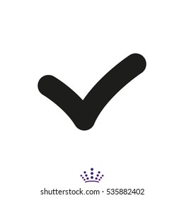 mark, check mark icon, vector illustration EPS 10