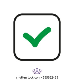 mark, check mark icon, vector illustration EPS 10
