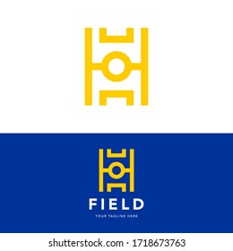 A mark of field football It can be suitable for company related to apparel, clothing, and everything about sport.