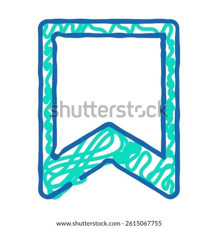 mark file doodle icon sketch vector. mark file sign. isolated symbol illustration