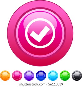 Mark glossy circle web buttons.
