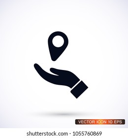 mark in the hand icon