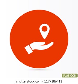 mark in the hand icon