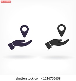 mark in the hand icon