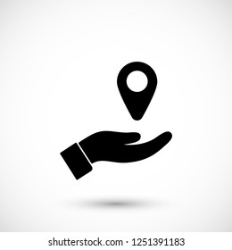 mark in the hand icon