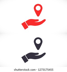 mark in the hand icon