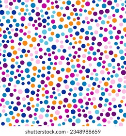 Mark a Happy Birthday with Lively Party Decor. Vector Carnival Pattern in Bold Colors. Festive Children's Background Featuring Confetti Accents.