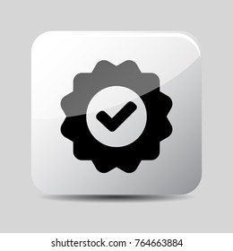 mark icon 3d, for Internet icon and application icon. Vector eps 10.