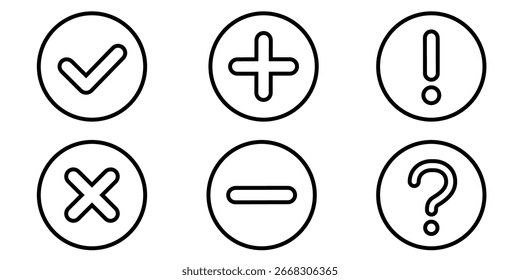 Symbol markieren. Markierungssymbol.