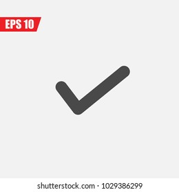 mark icon for correct approved excellent vector eps10