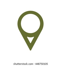 Mark icon. Flat design.