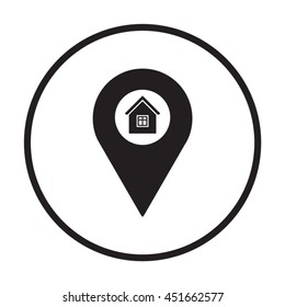 Mark   icon. Flat design.