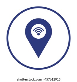Mark   icon. Flat design.