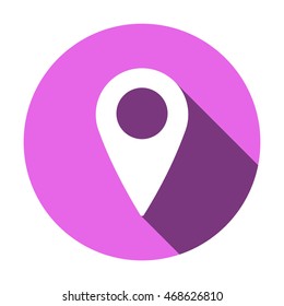 Mark icon. Flat design.