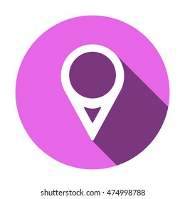Mark icon. Flat design.