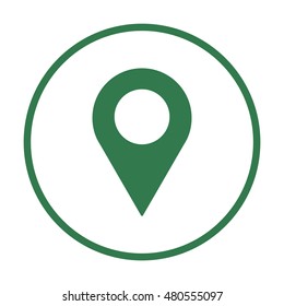 Mark   icon. Flat design.