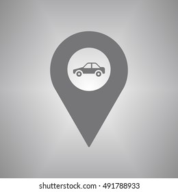 Mark   icon. Flat design.