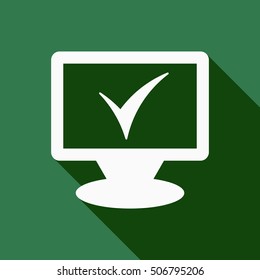 Mark   icon. Flat design.