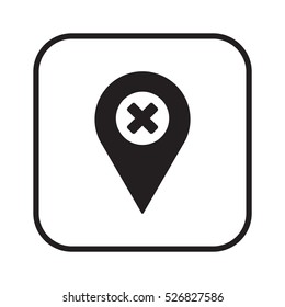 Mark   icon. Flat design.