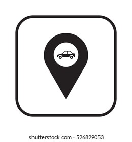Mark   icon. Flat design.