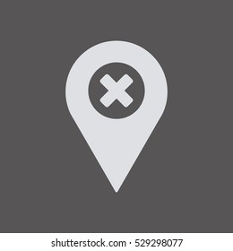 Mark   icon. Flat design.