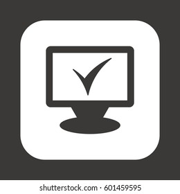 Mark   icon. Flat design.