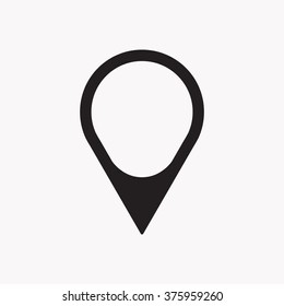 Mark   icon,  isolated. Flat  design.