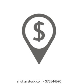 Mark  icon,  isolated. Flat  design.