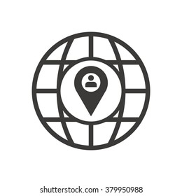 Mark  icon,  isolated. Flat  design.
