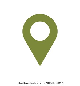 Mark  icon,  isolated. Flat  design.