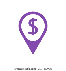 Mark   icon,  isolated. Flat  design.