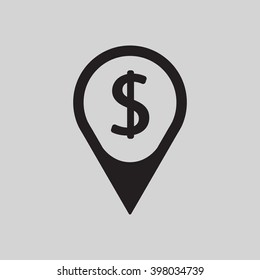 Mark  icon,  isolated. Flat  design.