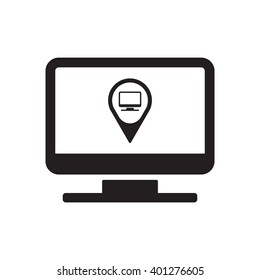 Mark  icon,  isolated. Flat  design.