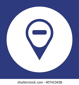 Mark  icon,  isolated. Flat  design.