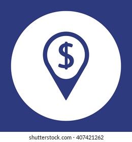 Mark  icon,  isolated. Flat  design.