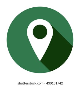 Mark  icon,  isolated. Flat  design.