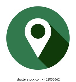 Mark  icon,  isolated. Flat  design.